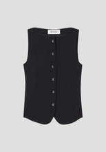 Afbeelding in Gallery-weergave laden, Róhe Boat Neck Waistcoat | BLACK
